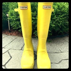 Hunter Yellow Wellies